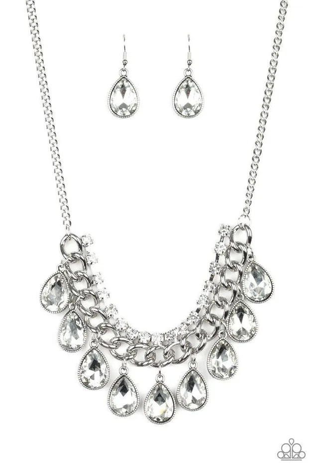 Paparazzi Jewelry Paparazzi Necklace All TogetHEIR Now White Necklaces