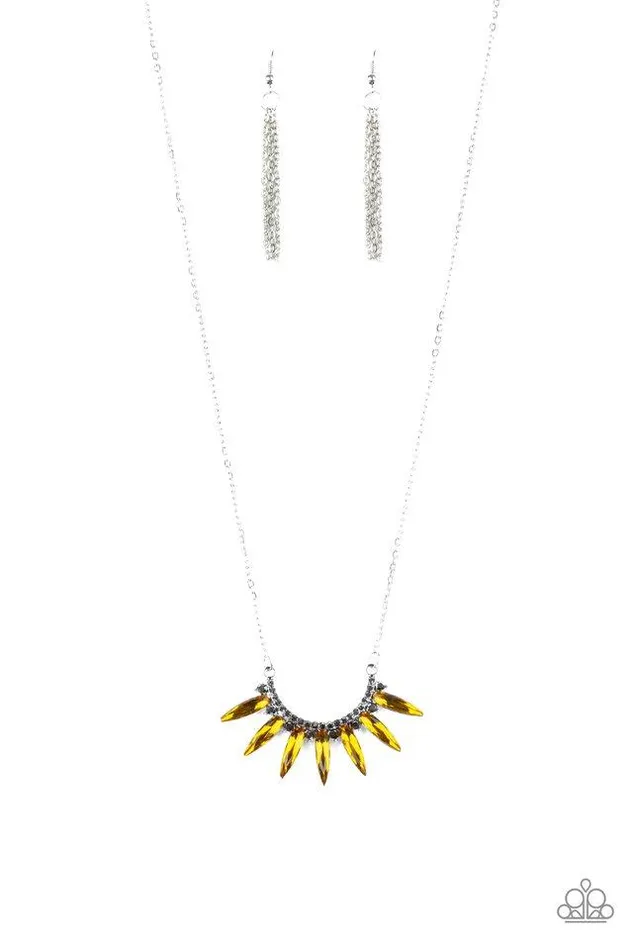 Paparazzi Jewelry Paparazzi Necklace Empirical Elegance Yellow Necklaces