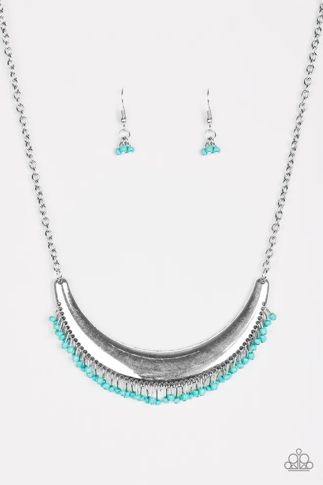 Paparazzi Jewelry Paparazzi Necklace Fringe Out Blue Necklaces
