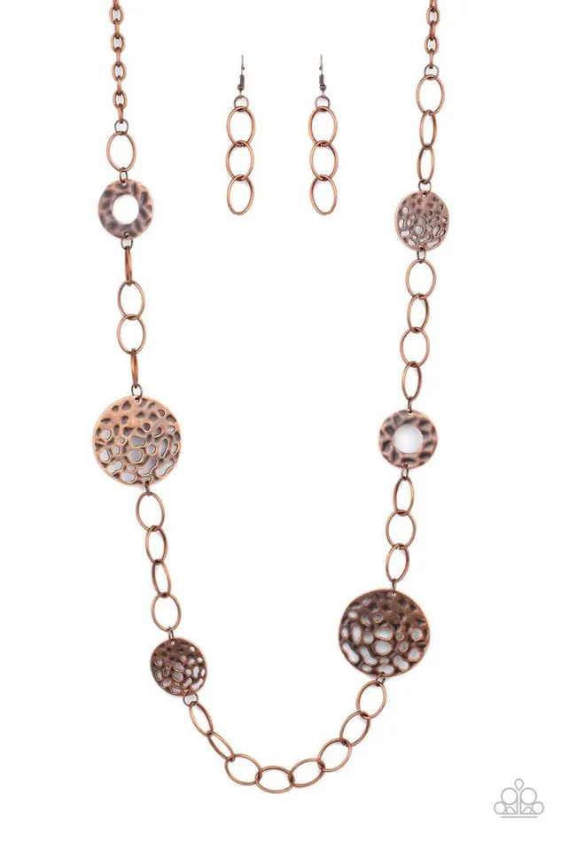 Paparazzi Jewelry Paparazzi Necklace HOLEY Relic Copper Necklaces Paparazzi Jewelry Paparazzi Necklace HOLEY Relic Copper Necklaces