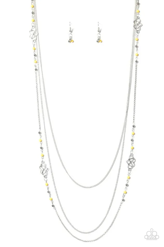 Paparazzi Jewelry Paparazzi Necklace Love Every Day Yellow Necklaces