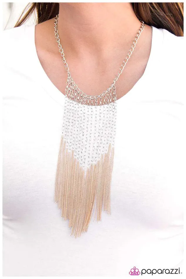 Paparazzi Jewelry Paparazzi Necklace On the Fringe Silver Necklaces