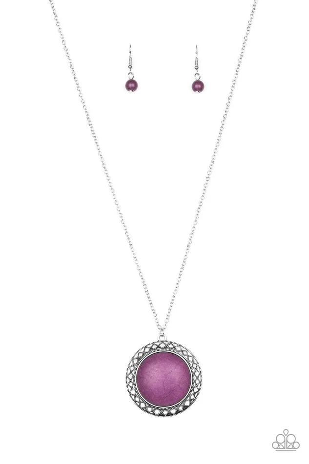 Paparazzi Jewelry Paparazzi Necklace Run Out Of RODEO Purple Necklaces