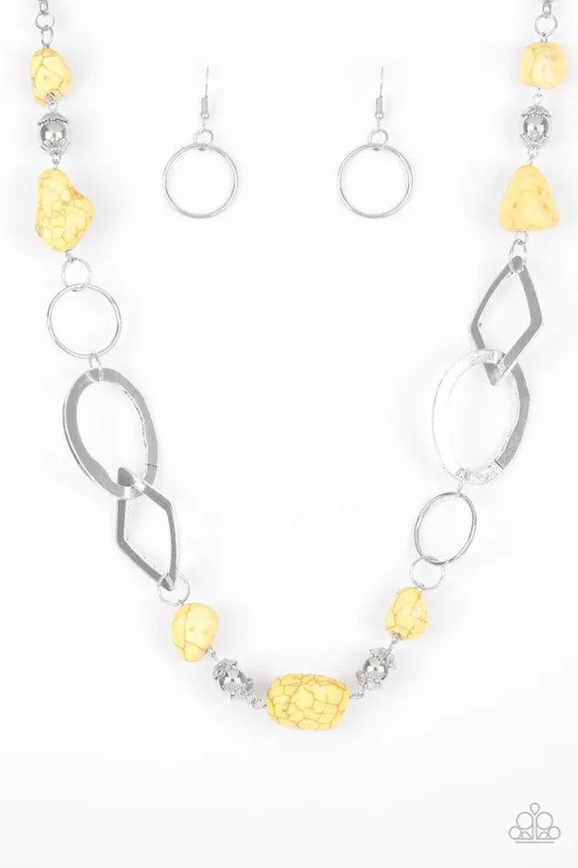 Paparazzi Jewelry Paparazzi Necklace Thats TERRAific Yellow Necklaces