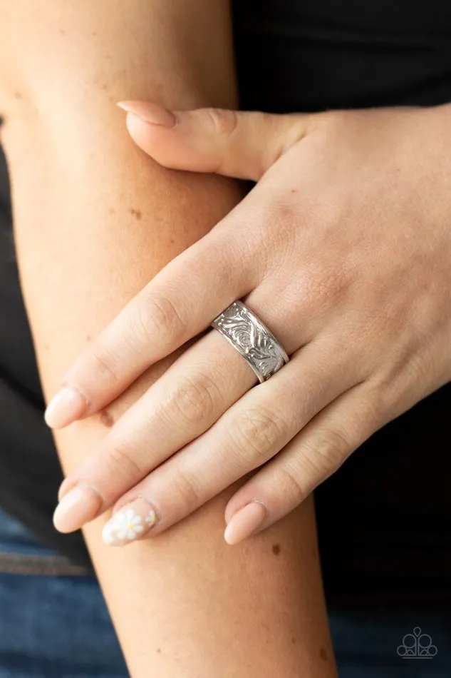 Paparazzi Jewelry Rings Paparazzi Ring Billowy Bands Silver