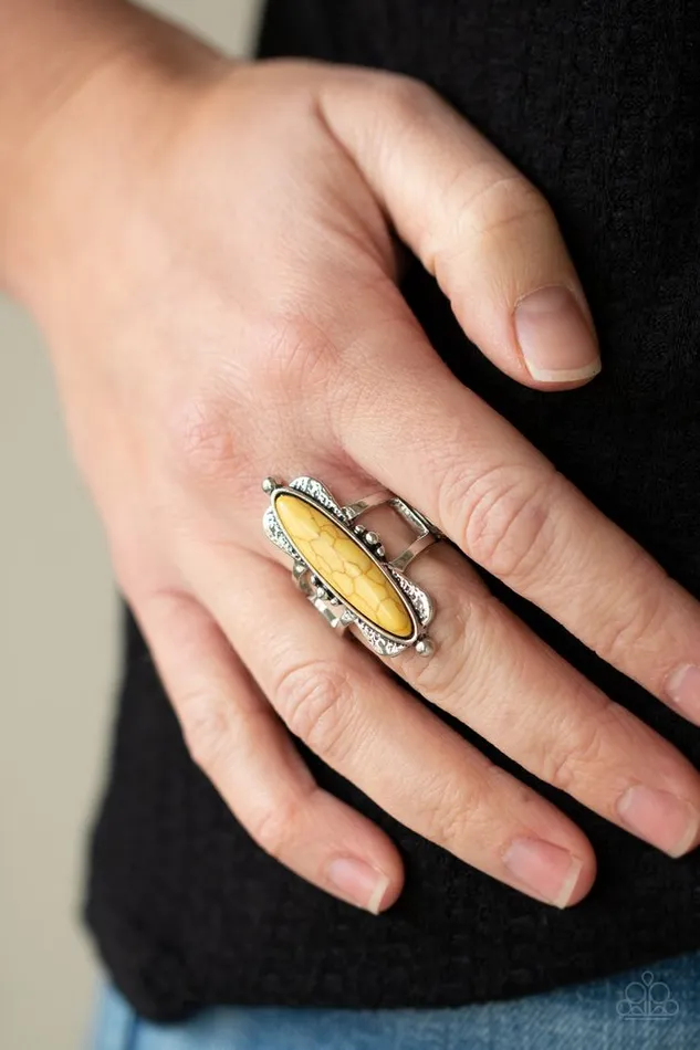 Paparazzi Jewelry Rings Paparazzi Ring Cottage Craft Yellow