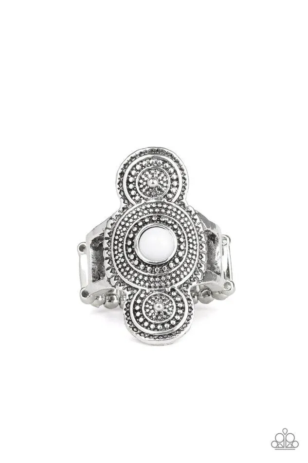 Paparazzi Jewelry Rings Paparazzi Ring Desert Mandalas White