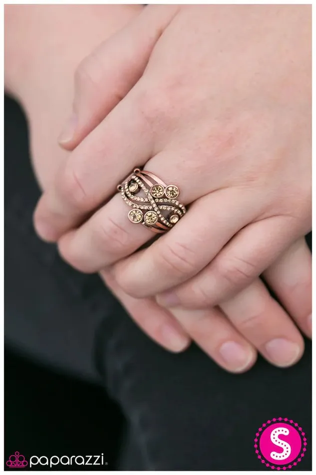 Paparazzi Jewelry Rings Paparazzi Ring Dont Forget To Sparkle Copper