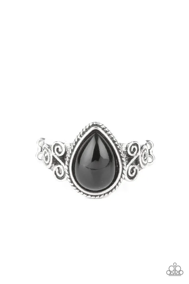 Paparazzi Jewelry Rings Paparazzi Ring Dreamy Droplets Black Paparazzi Jewelry Rings Paparazzi Ring Dreamy Droplets Black