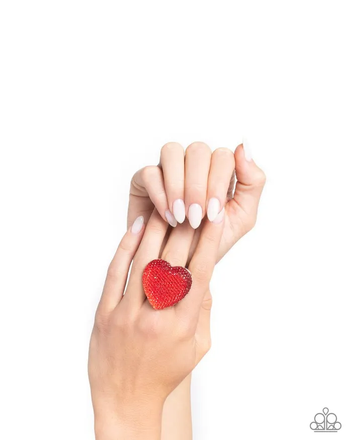 Paparazzi Jewelry Rings Paparazzi Ring Hypnotizing Heart Red