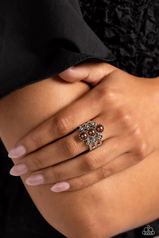 Paparazzi Jewelry Rings Paparazzi Ring Layered Light Brown