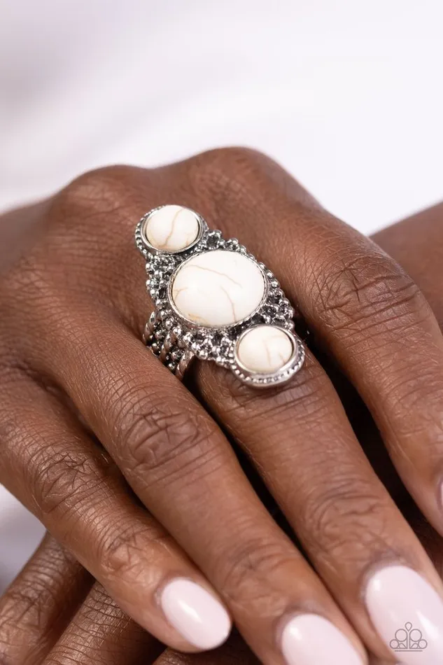 Paparazzi Jewelry Rings Paparazzi Ring Mountain Mecca White