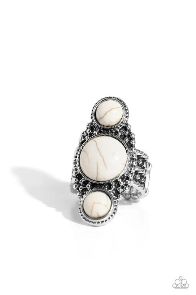 Paparazzi Jewelry Rings Paparazzi Ring Mountain Mecca White Paparazzi Jewelry Rings Paparazzi Ring Mountain Mecca White