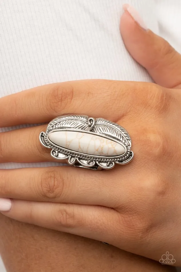 Paparazzi Jewelry Rings Paparazzi Ring Rural Resort White