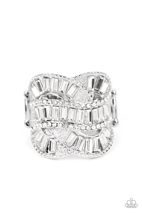 Paparazzi Jewelry Rings Paparazzi Ring SixFigure Flex White