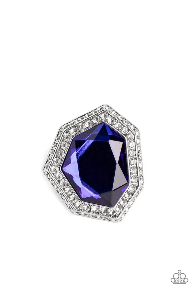 Paparazzi Jewelry Rings Paparazzi Ring Smoldering Sass Blue Paparazzi Jewelry Rings Paparazzi Ring Smoldering Sass Blue