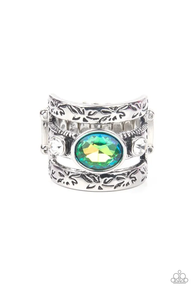 Paparazzi Jewelry Rings Paparazzi Ring The GLEAMING Tower Green Paparazzi Jewelry Rings Paparazzi Ring The GLEAMING Tower Green