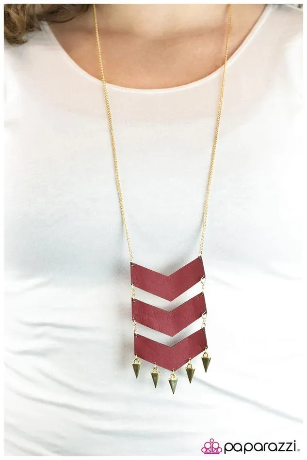 Paparazzi Necklace A Taste for Danger Red Paparazzi Jewelry Necklaces