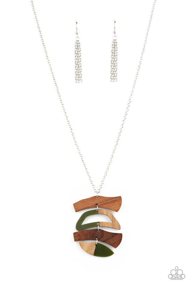 Paparazzi Necklace A WOODWORK In Progress Green Paparazzi Jewelry Necklaces Paparazzi Necklace A WOODWORK In Progress Green Paparazzi Jewelry Necklaces