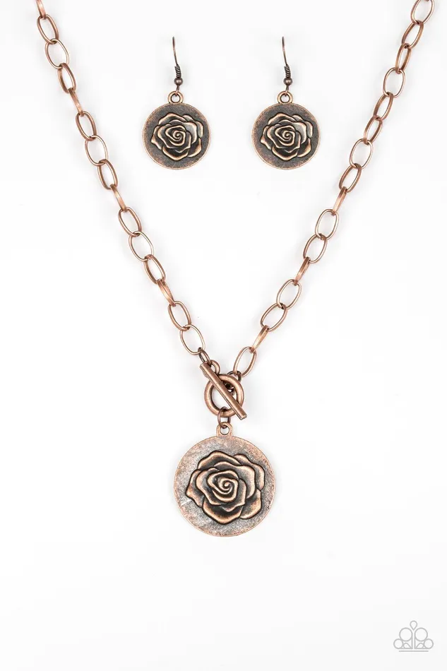 Paparazzi Necklace Beautifully Belle Copper Paparazzi Jewelry Necklaces