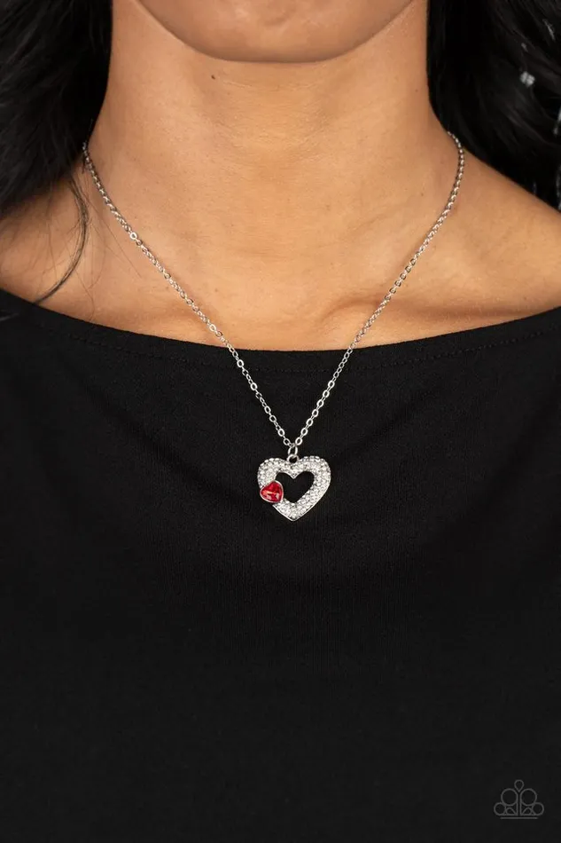 Paparazzi Necklace Bedazzled Bliss Red Paparazzi Jewelry Necklaces