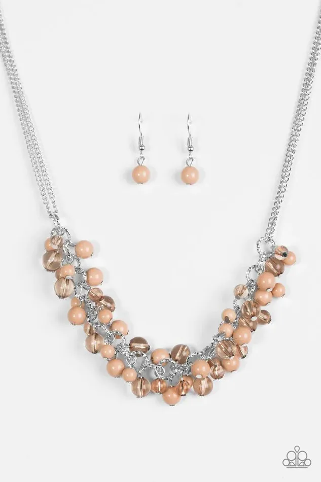 Paparazzi Necklace Boulevard Beauty Brown Paparazzi Jewelry Necklaces