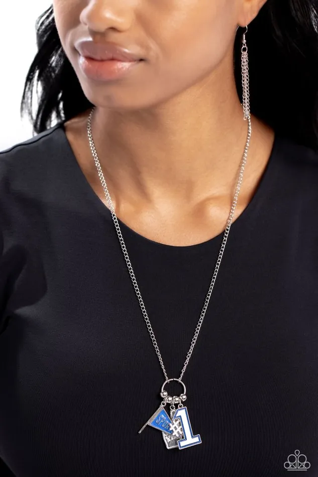 Paparazzi Necklace Cheering Section Blue Paparazzi Jewelry Necklaces