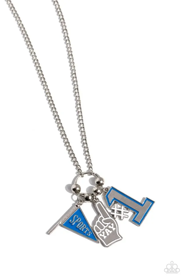 Paparazzi Necklace Cheering Section Blue Paparazzi Jewelry Necklaces Paparazzi Necklace Cheering Section Blue Paparazzi Jewelry Necklaces