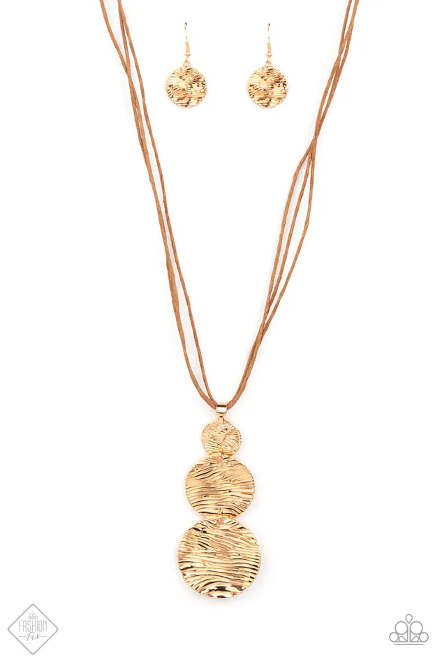 Paparazzi Necklace Circulating Shimmer Gold Paparazzi Jewelry Necklaces