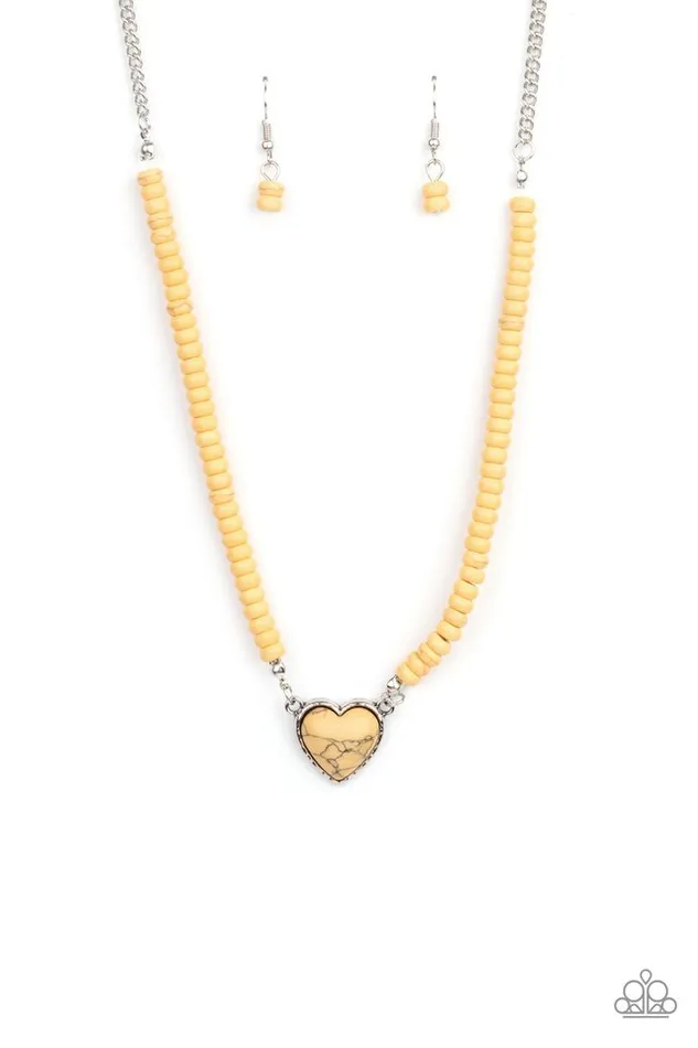 Paparazzi Necklace Country Sweetheart Yellow Paparazzi Jewelry Necklaces Paparazzi Necklace Country Sweetheart Yellow Paparazzi Jewelry Necklaces