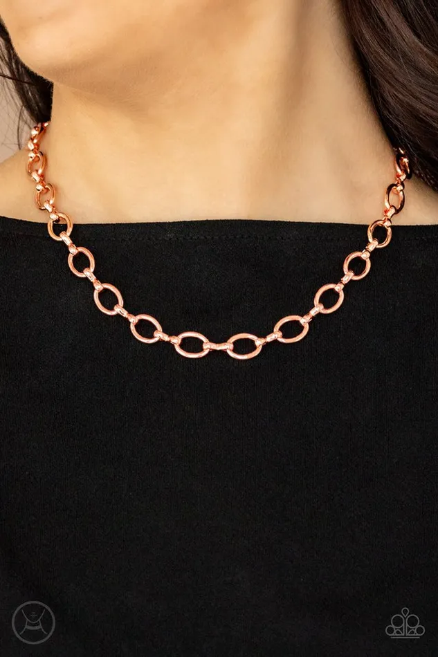 Paparazzi Necklace Craveable Couture Copper Paparazzi Jewelry Necklaces