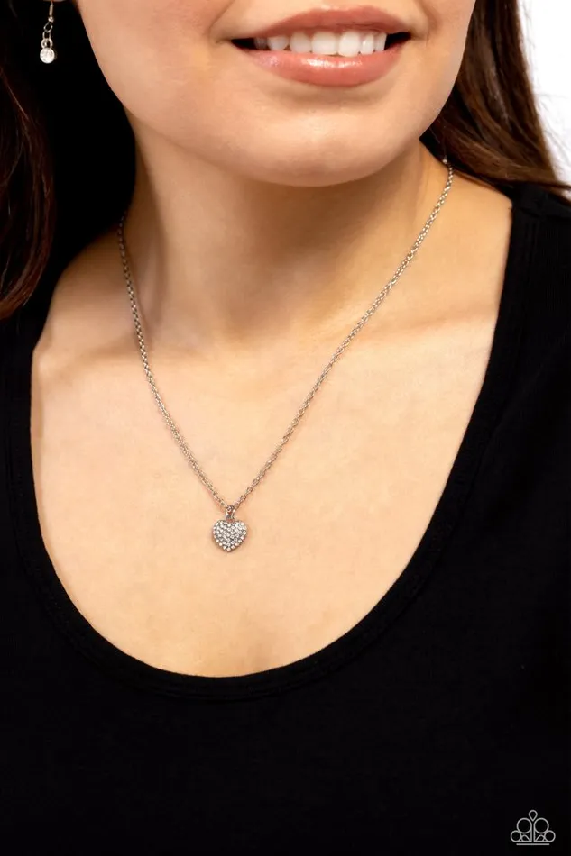 Paparazzi Necklace Goin Courtin White Paparazzi Jewelry Necklaces