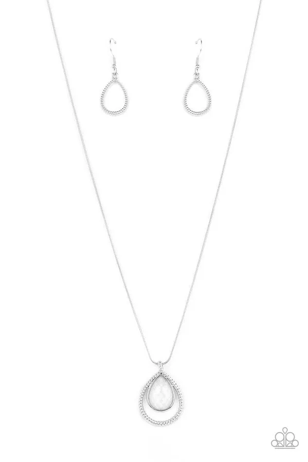 Paparazzi Necklace Gorgeously Glimmering White Paparazzi Jewelry Necklaces Paparazzi Necklace Gorgeously Glimmering White Paparazzi Jewelry Necklaces