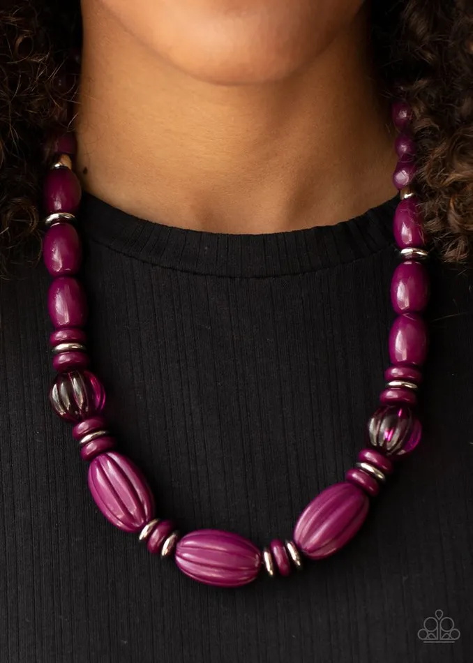 Paparazzi Necklace High Alert Purple Paparazzi Jewelry Necklaces