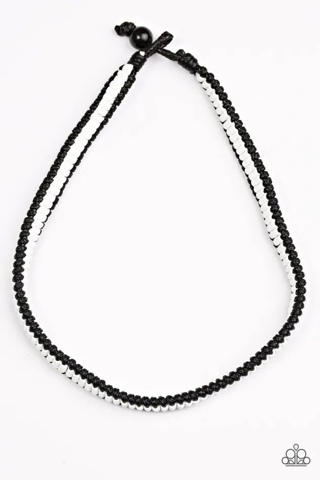 Paparazzi Necklace HighSpeed TRAIL White Paparazzi Jewelry Necklaces