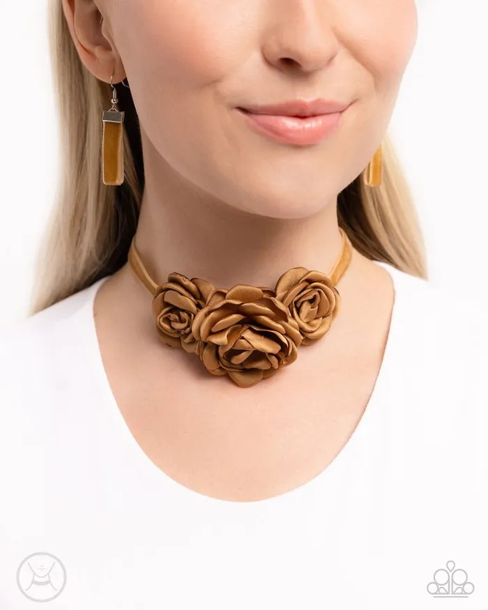 Paparazzi Necklace HomeGrown Homage Brown Paparazzi Jewelry Necklaces