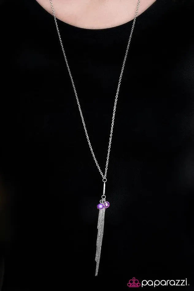 Paparazzi Necklace How Exciting Purple Paparazzi Jewelry Necklaces