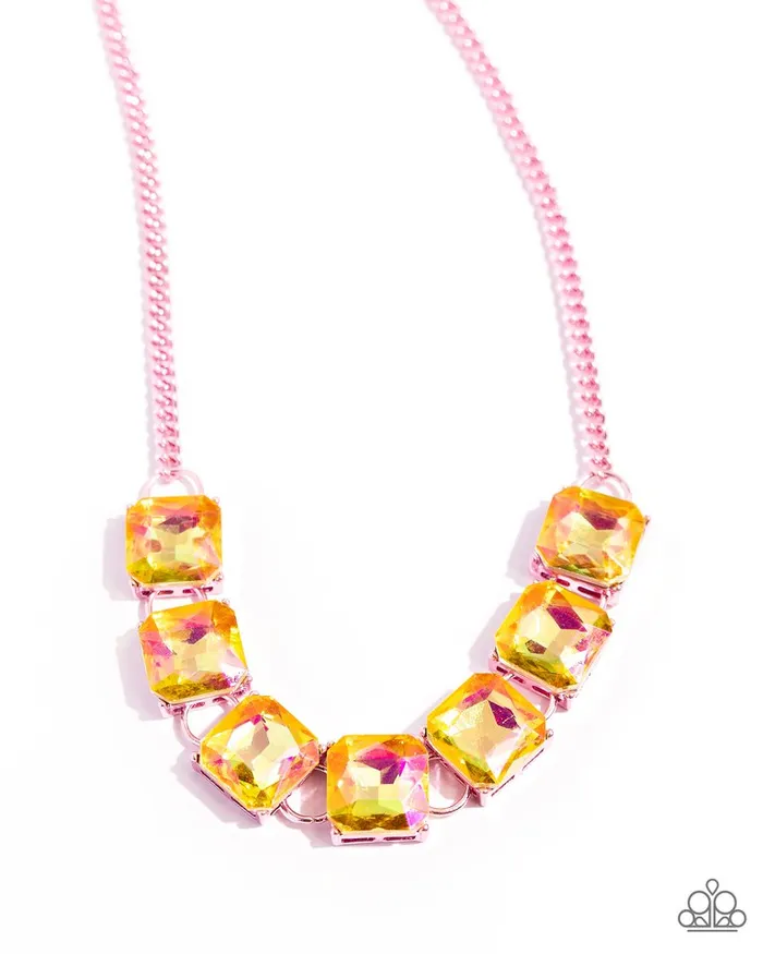 Paparazzi Necklace I SQUARE to Secrecy Pink Paparazzi Jewelry Necklaces Paparazzi Necklace I SQUARE to Secrecy Pink Paparazzi Jewelry Necklaces