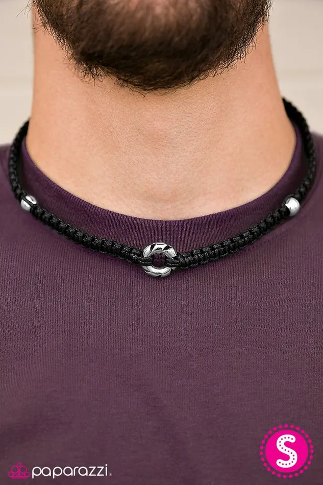 Paparazzi Necklace If Theres A Will Theres A WAVE Black Paparazzi Jewelry Necklaces