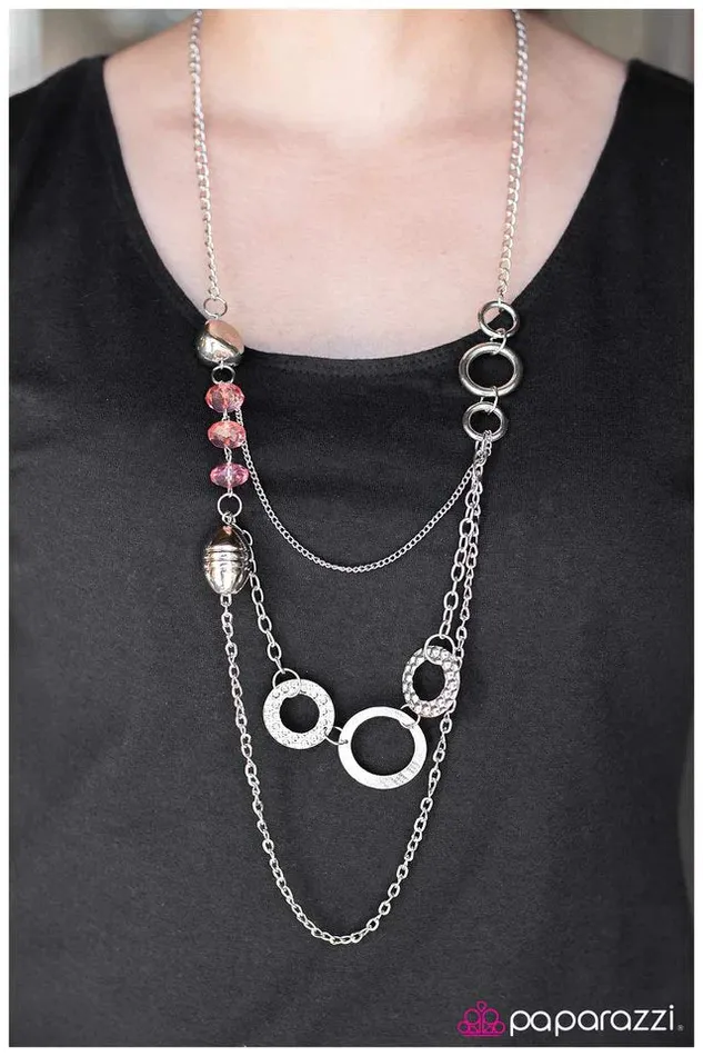 Paparazzi Necklace In A Roundabout Way Orange Paparazzi Jewelry Necklaces
