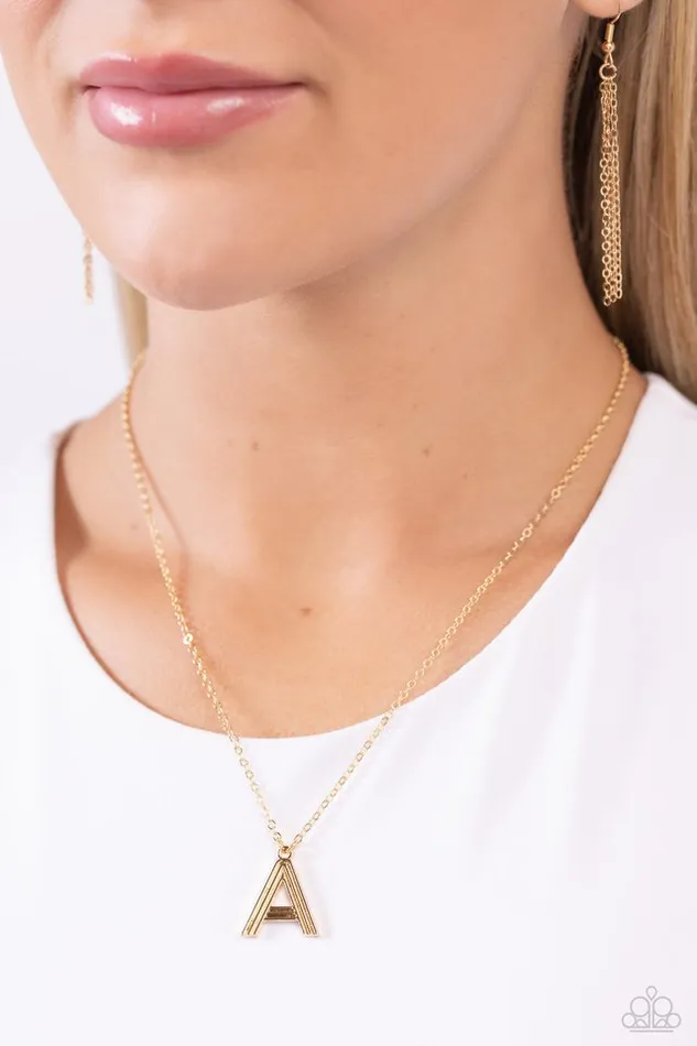 Paparazzi Necklace Leave Your Initials Gold A Paparazzi Jewelry Necklaces