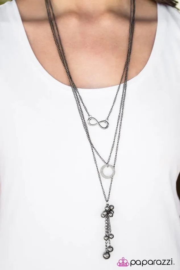 Paparazzi Necklace Love Affair Black Paparazzi Jewelry Necklaces