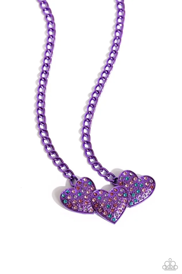 Paparazzi Necklace LowKey Lovestruck Purple Paparazzi Jewelry Necklaces Paparazzi Necklace LowKey Lovestruck Purple Paparazzi Jewelry Necklaces