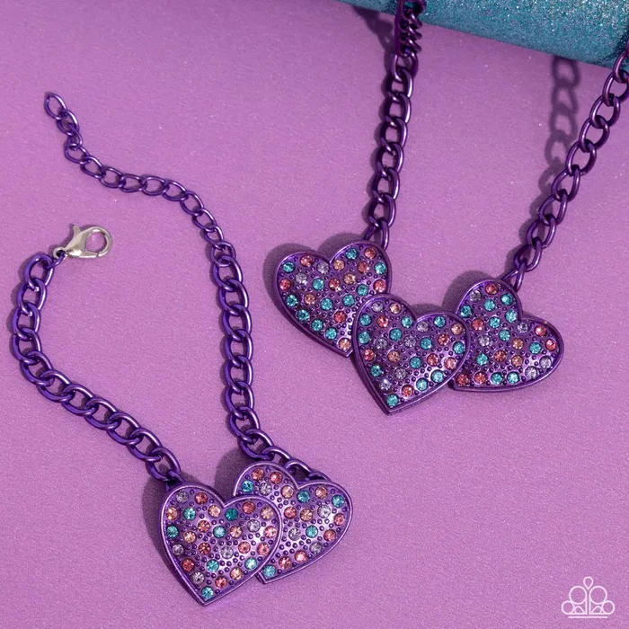 Paparazzi Necklace LowKey Lovestruck Purple Paparazzi Jewelry Necklaces Paparazzi Necklace LowKey Lovestruck Purple Paparazzi Jewelry Necklaces