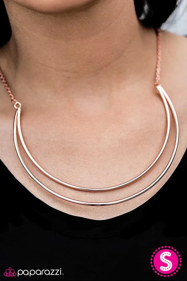 Paparazzi Necklace Moon Goddess Copper Paparazzi Jewelry Necklaces