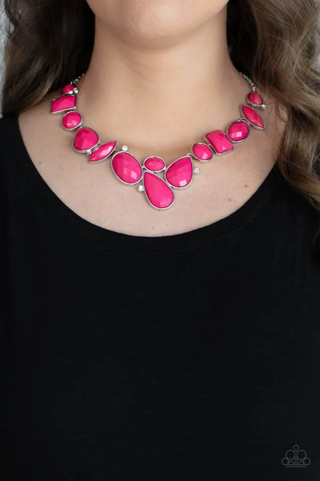 Paparazzi Necklace Mystical Mirage Pink Paparazzi Jewelry Necklaces