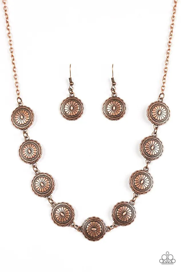 Paparazzi Necklace Pleasantly Prairie Copper Paparazzi Jewelry Necklaces