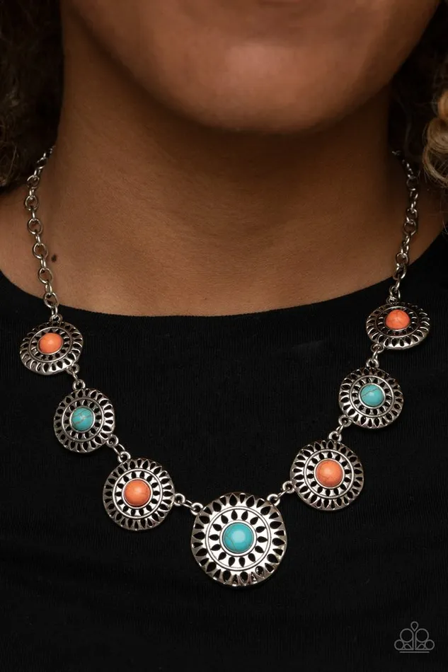 Paparazzi Necklace Sahara Solar Power Multi Paparazzi Jewelry Necklaces