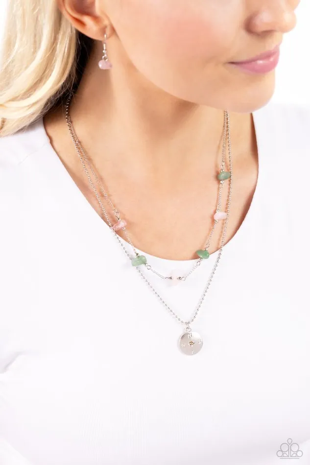 Paparazzi Necklace Sense of Direction Pink Paparazzi Jewelry Necklaces