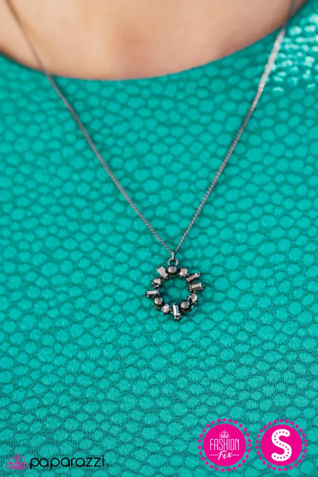 Paparazzi Necklace Treasure Hunter Black Paparazzi Jewelry Necklaces